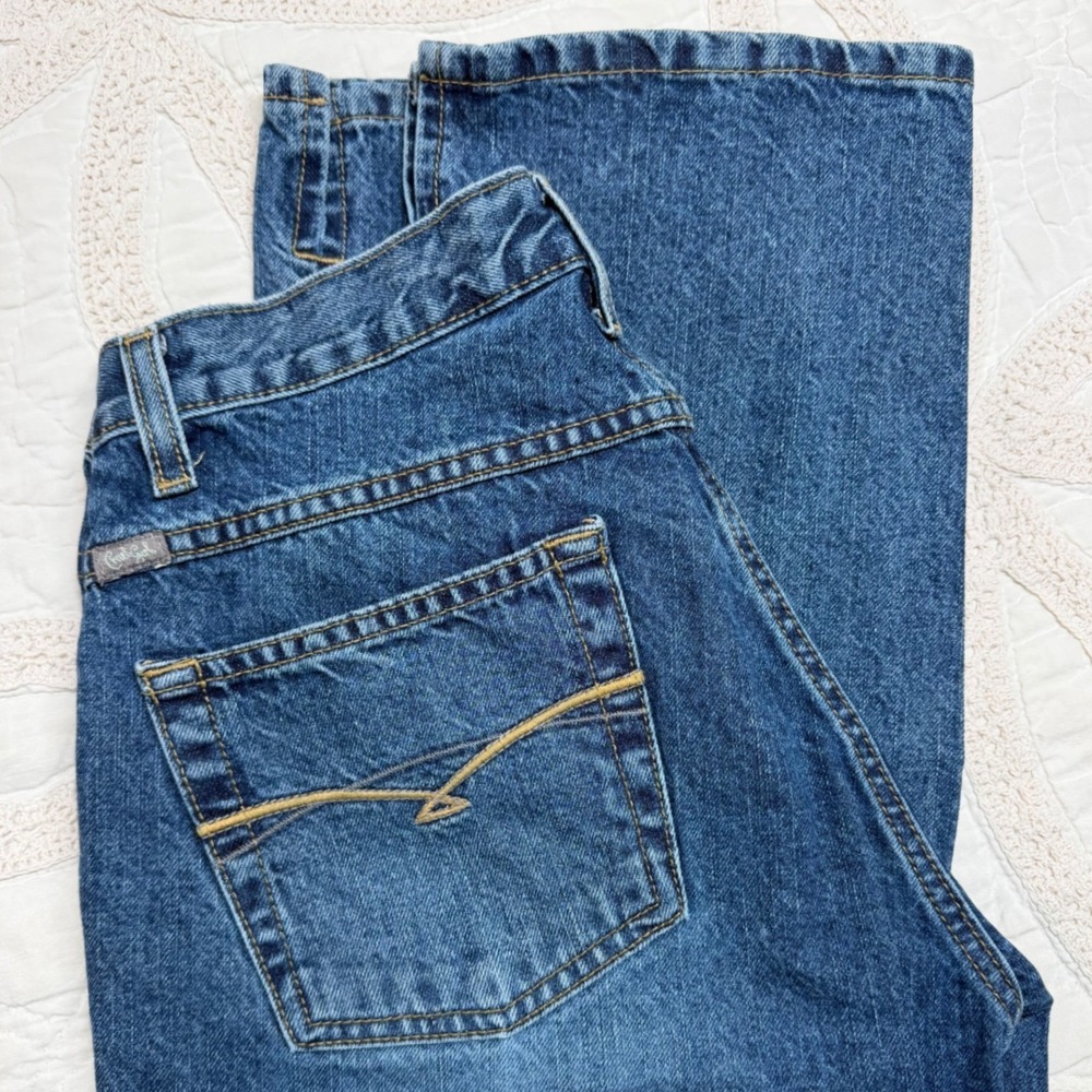 Cruel Girl Relaxed Jeans Western Rodeo Cowgirl Side Slit Womens 9 Long